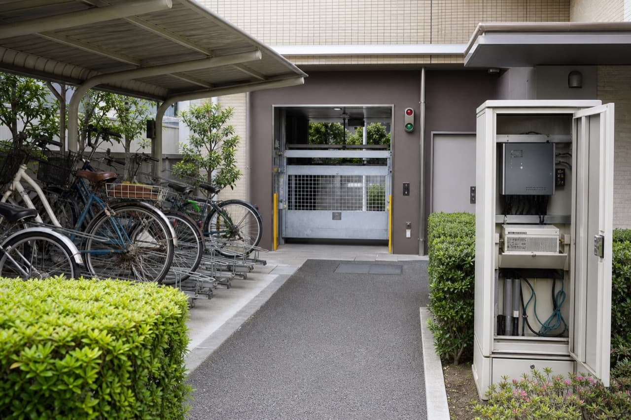 駐輪場や機械式駐車場などマンションの共用設備